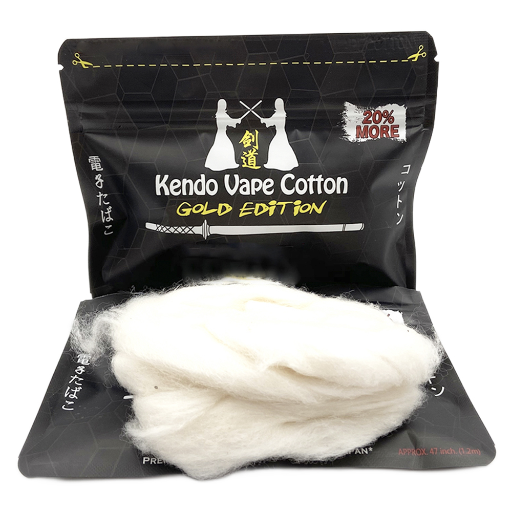 New Kendo Cotton Gold Edition  - Vaping Goods review and price