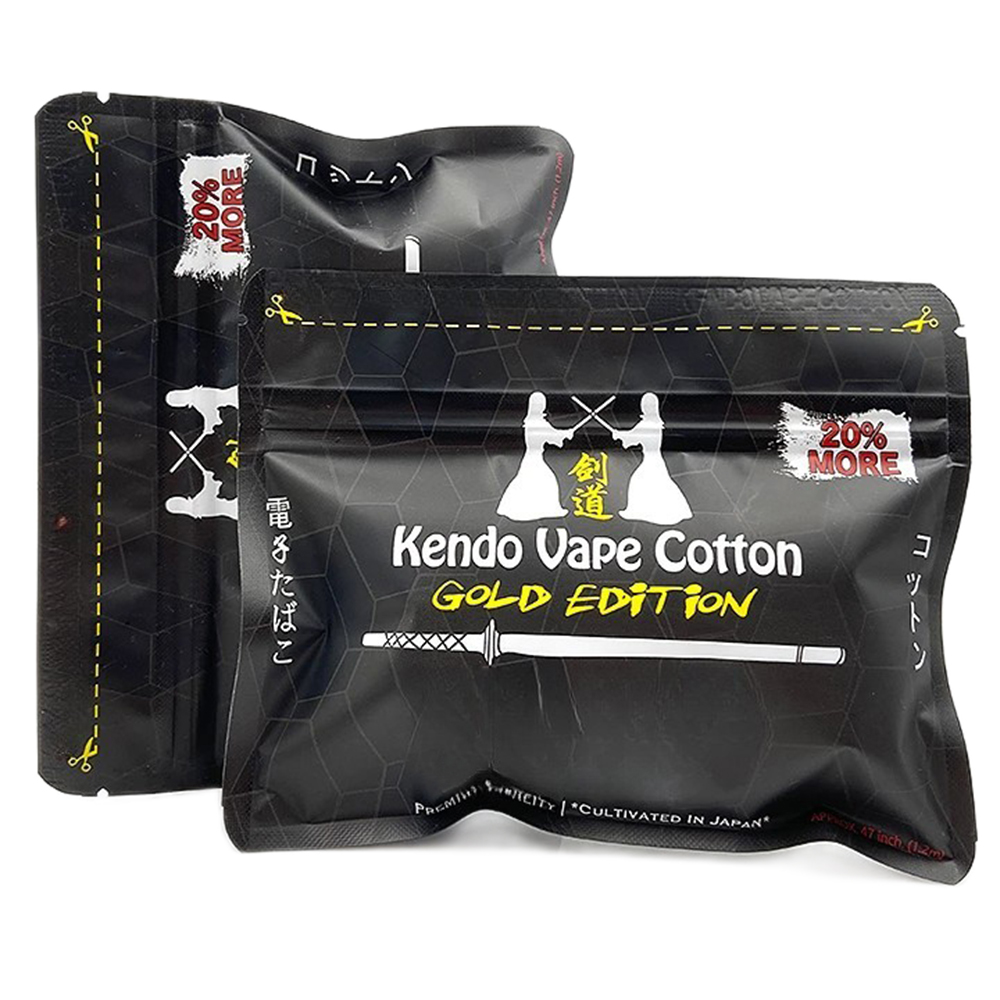 New Kendo Cotton Gold Edition  - Vaping Goods review and price