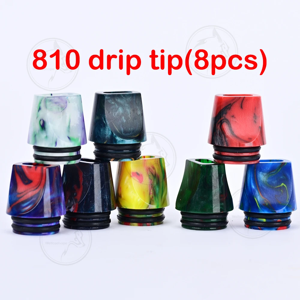 8pcs Wolfcoolvape Atomizer 810 - Drip Tip Resin review and price
