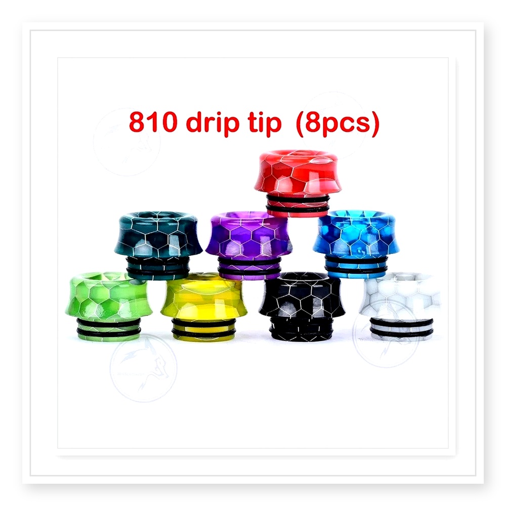 Wolfcool 810 Drip Tip Set – 8  - Drip Tip Resin review and price